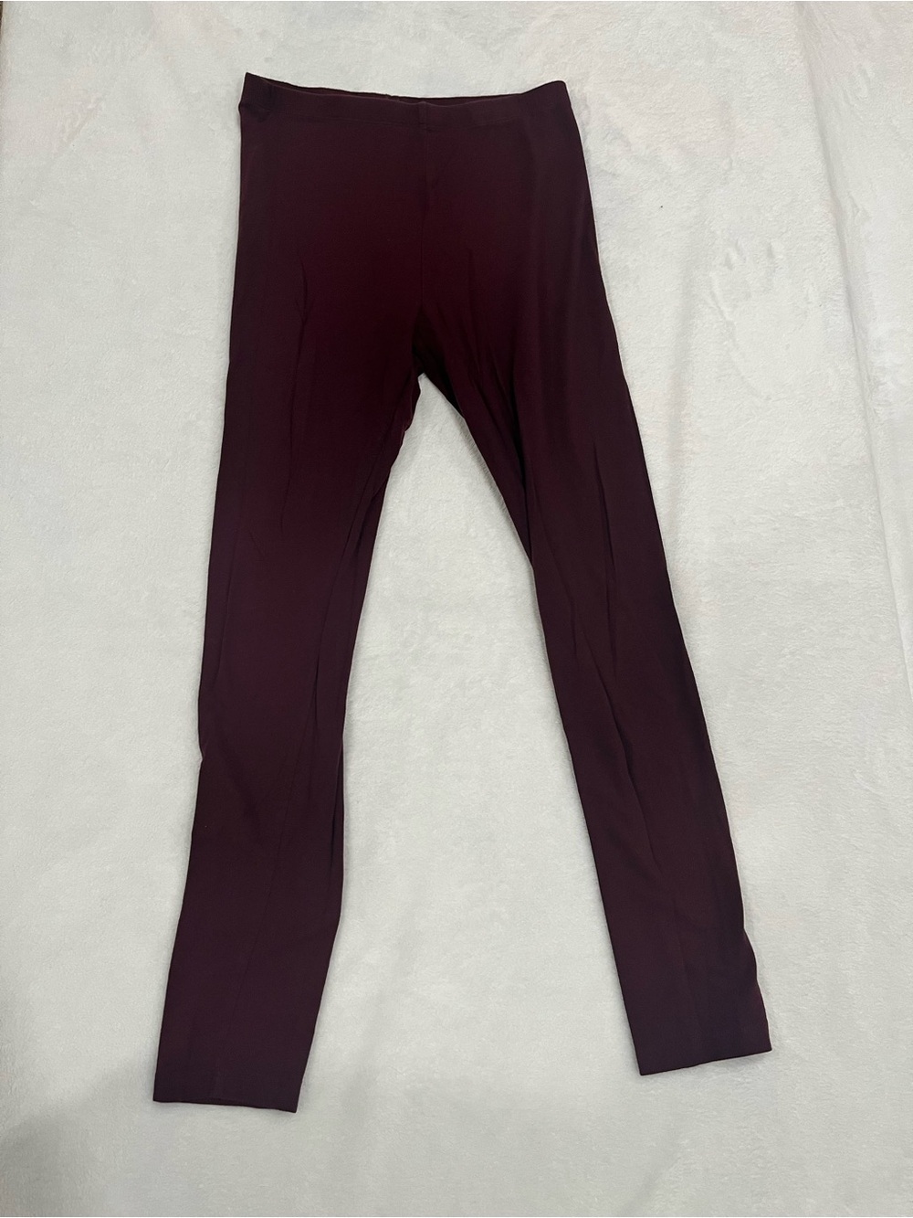 Forever 21 Burgundy Wine Deep Red Leggings Size Large
